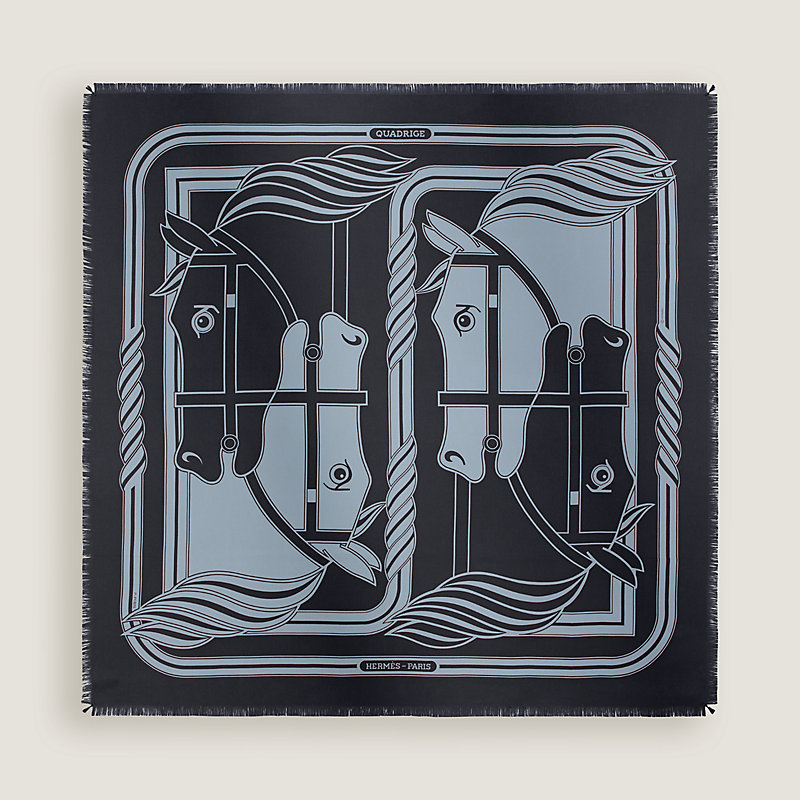 Quadrige fringed scarf 80 | Hermès USA